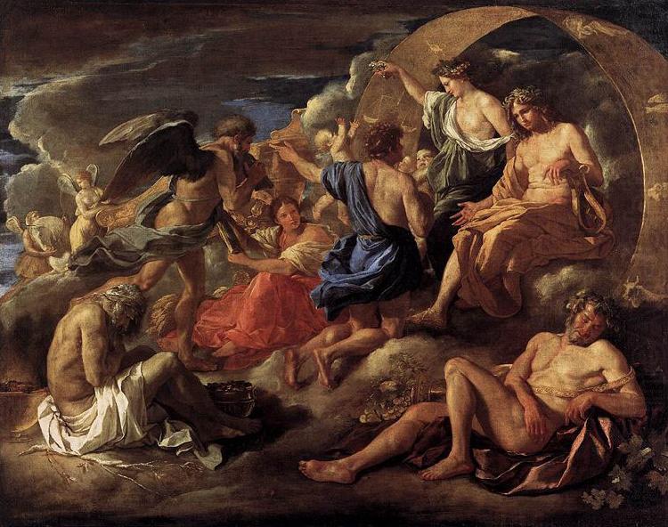 Nicolas Poussin Helios and Phaeton with Saturn and the Four Seasons china oil painting image